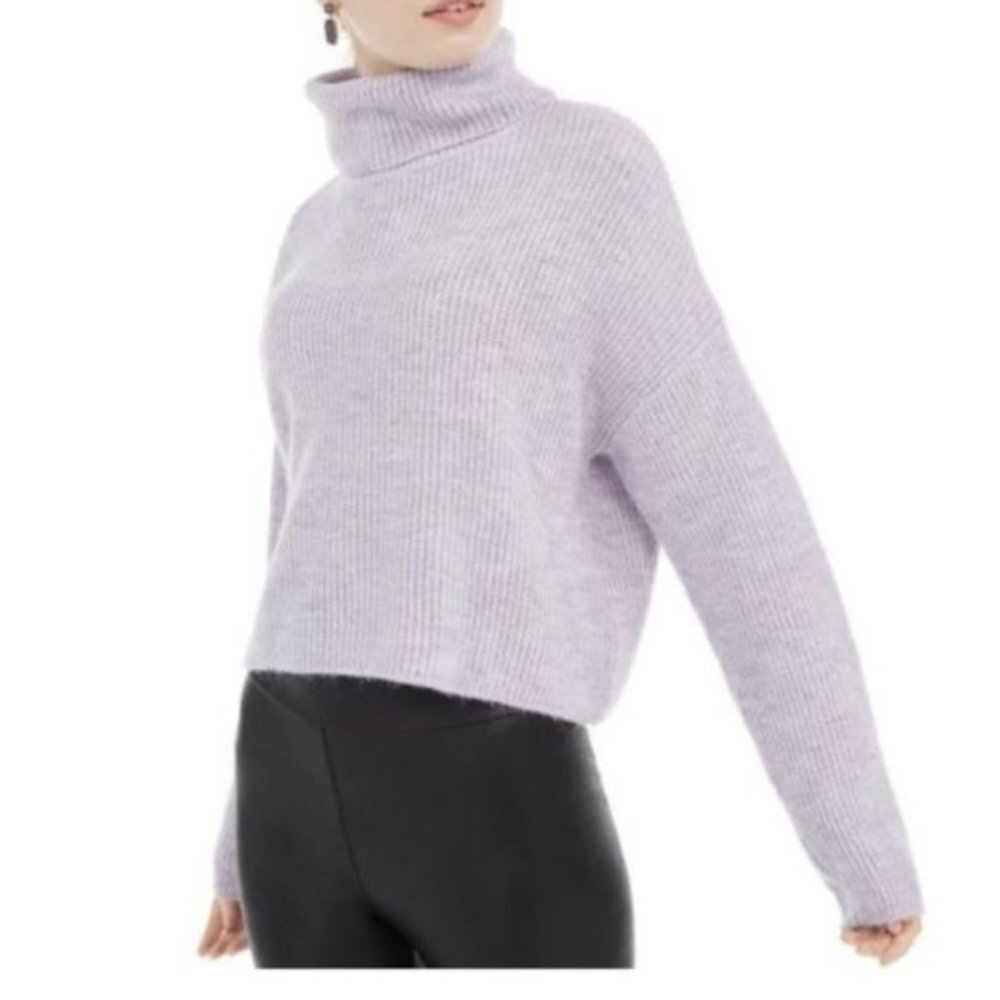 Sun & Moon Crop Boxy Turtleneck Sweater
